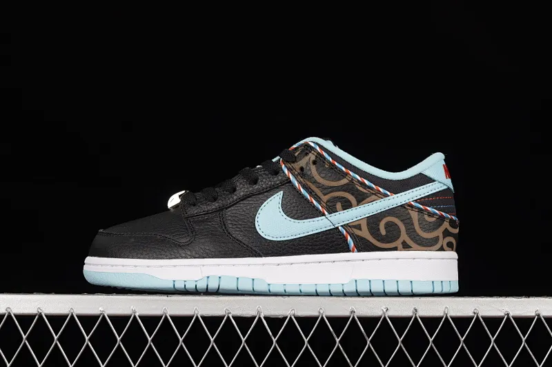 All categories Nk SB Dunk Series Nk SB Dunk Low Low-top sneakers Pure original version Nk SB Dunk Low "Barber Shop" Black and blue SB Dunk Series low-top casual sports skateboard shoes DH7614-001